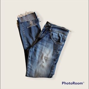 Pepe distressed Vapour hi-low jeans size 30